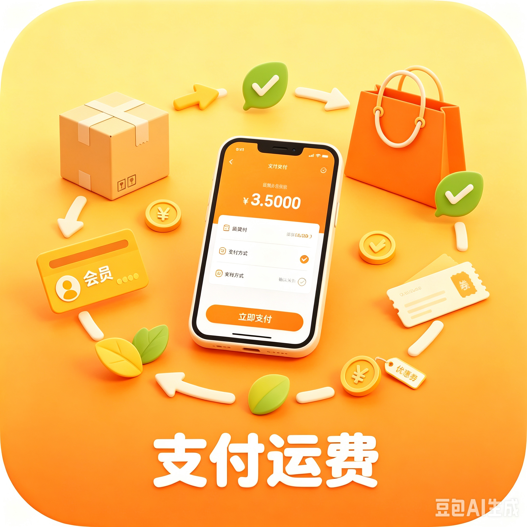 支付运费寄出包裹