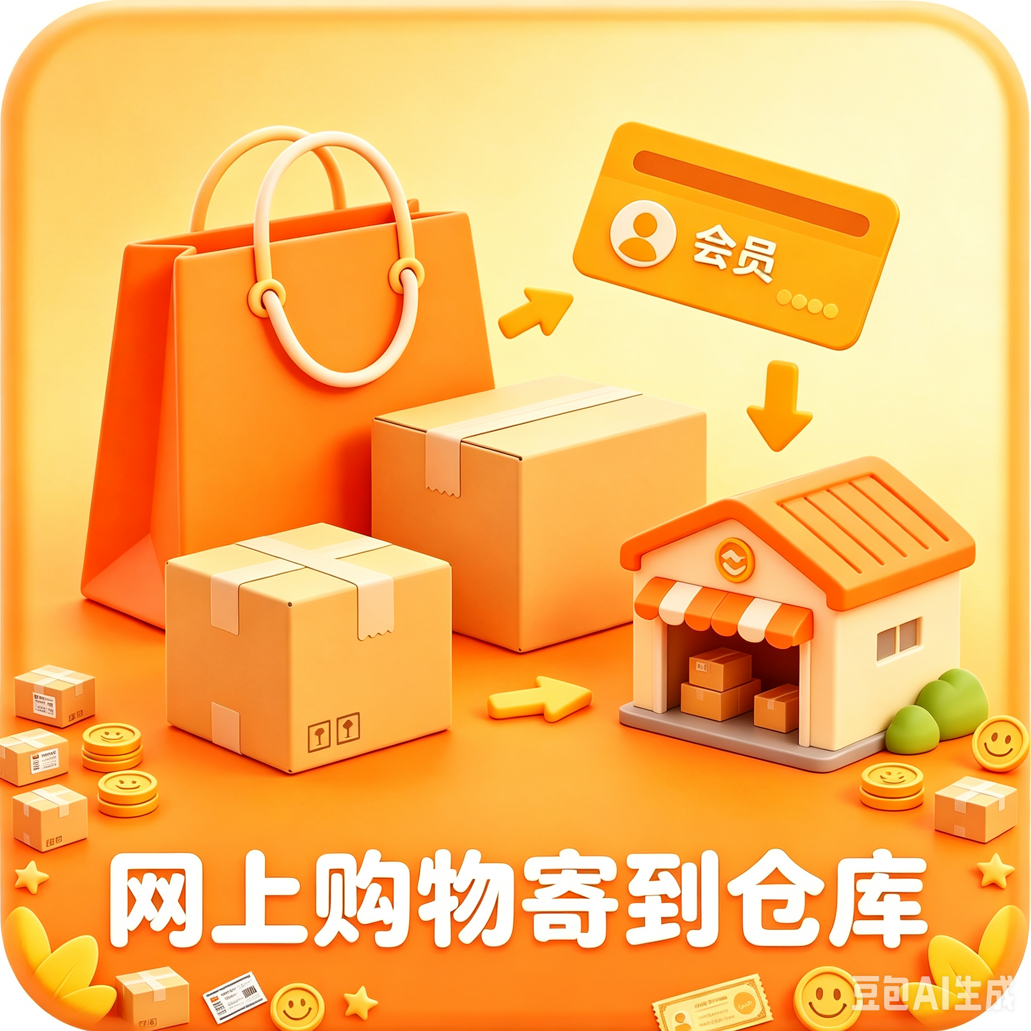 购物或者直接卖家寄送到仓库