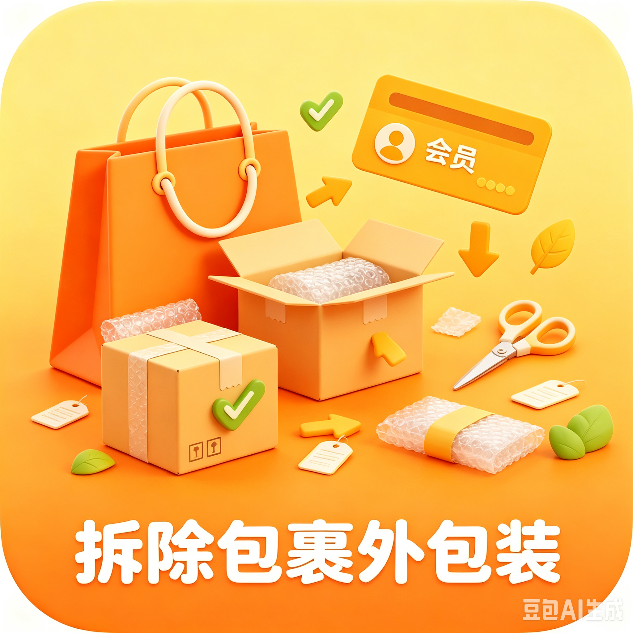 拆除包裹外包装