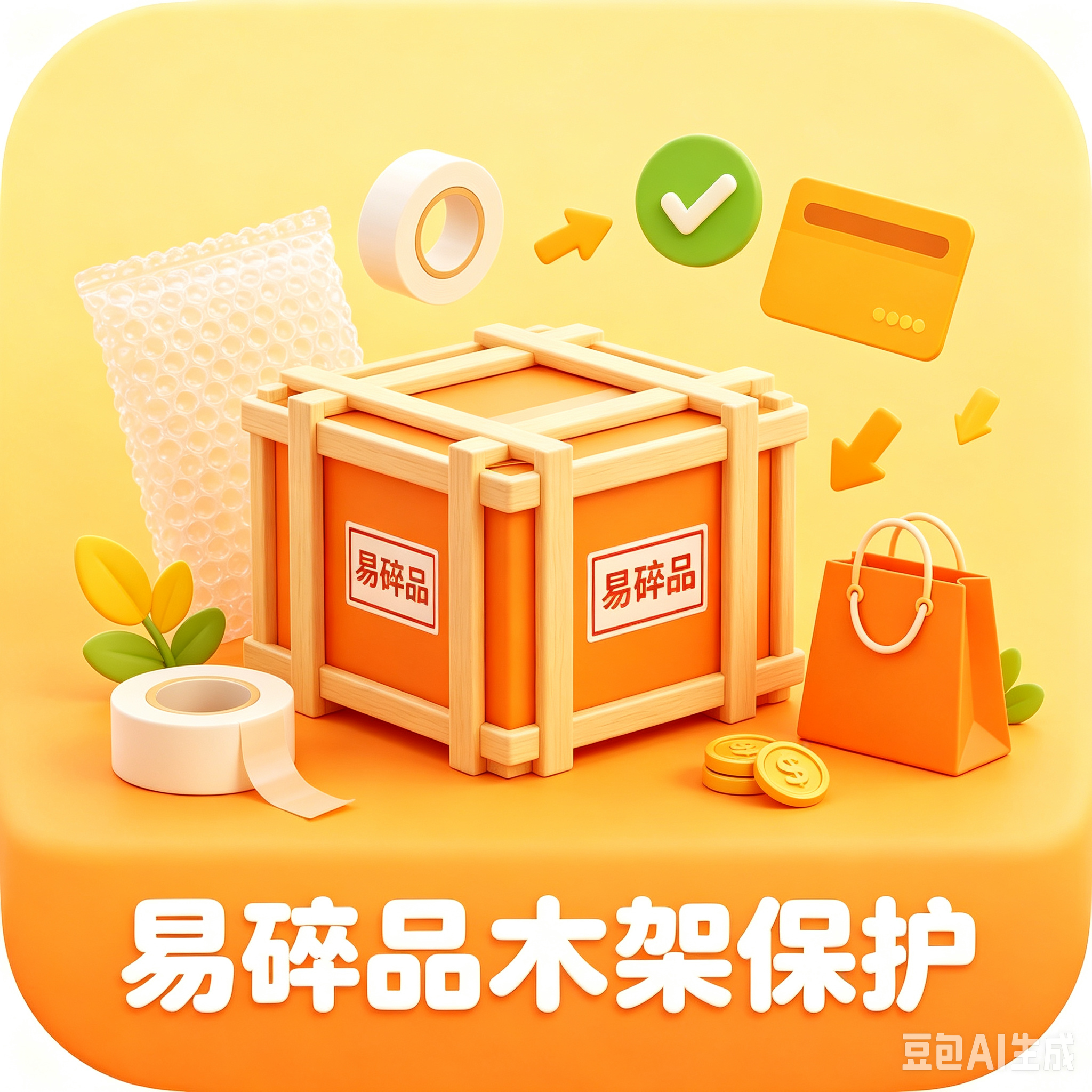 易碎品木架保护